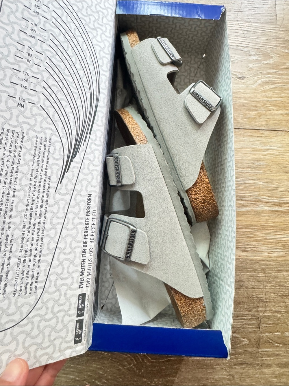 Birkenstock Arizona Sandals - Stone Coin Gray (Size EU 33 / US L2.0)